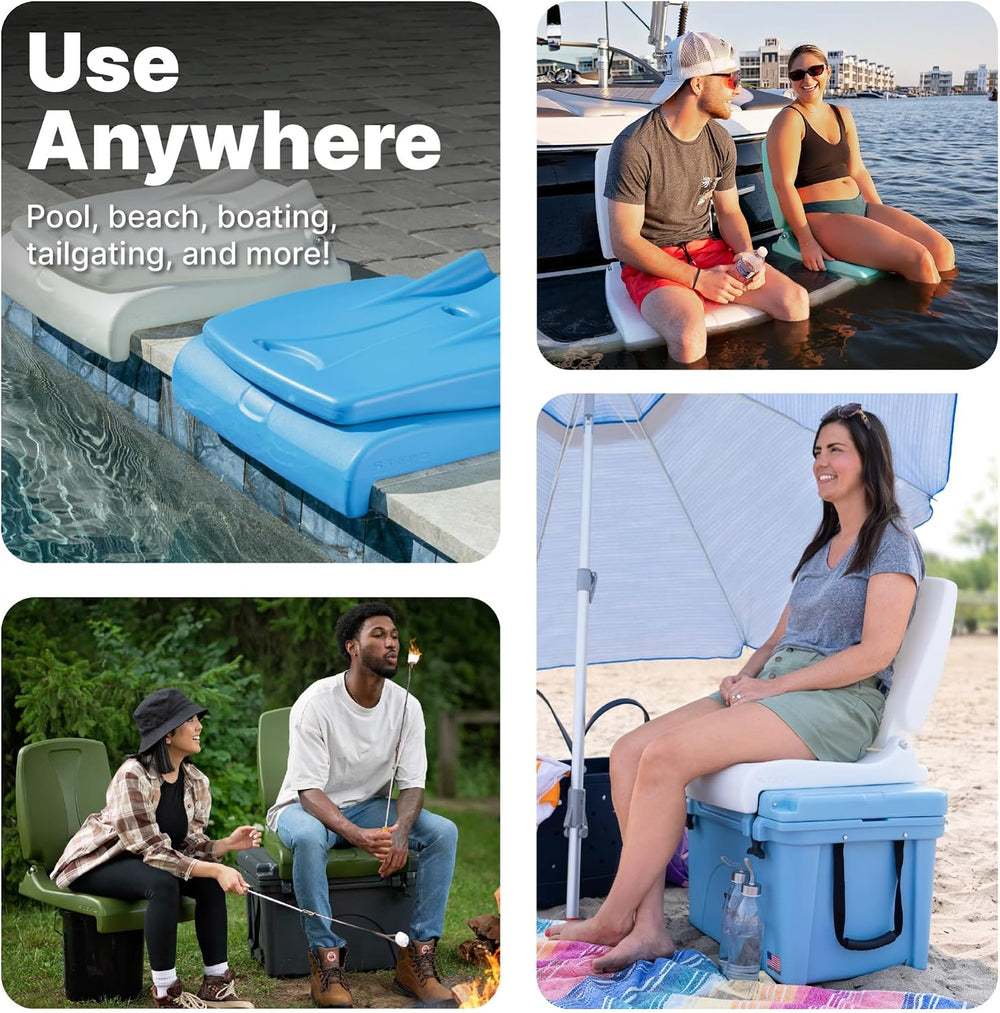 Step2 Folding Flip Seat, Lightweight Portable Outdoor Chair for Poolside, Cam...