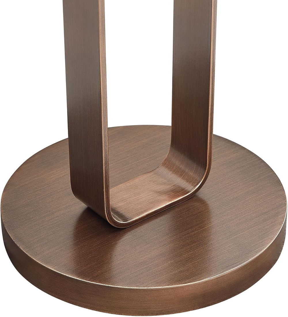 Tallulah Antique Bronze Metal Round Accent Table