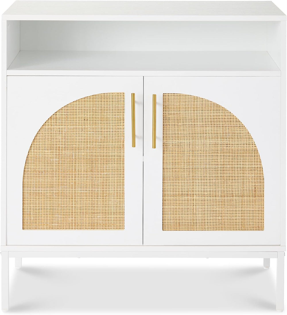 Best Choice Products Rattan Sideboard Buffet Cabinet, Entryway Table, Accent ...