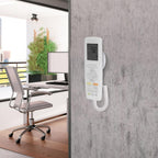 Remote Control Tether Anti-Loss Wall Mount Organizer with Retractable Coil Magnetic Remote Control Holder with Leash No Punch Installation
