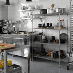 24" Deep x 42" Wide x 64" Height Wire Shelving Kit | 4-Tier | NSF Commercial Storage Rack Unit