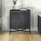 Henn&Hart Brighton Accent Cabinet, 28" Wide, Dark Gray
