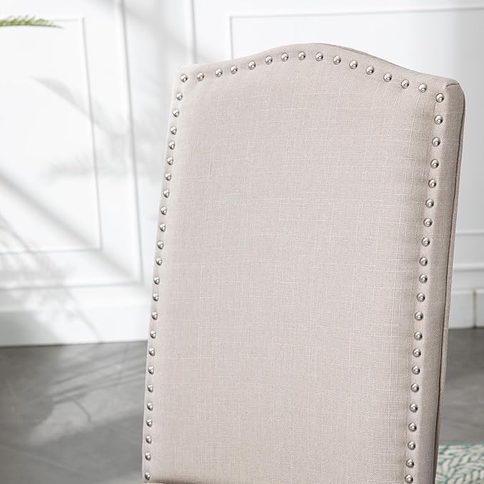 Upholstered Dining Chair Modern Stylish Parsons Kitchen Diner High Back with ...