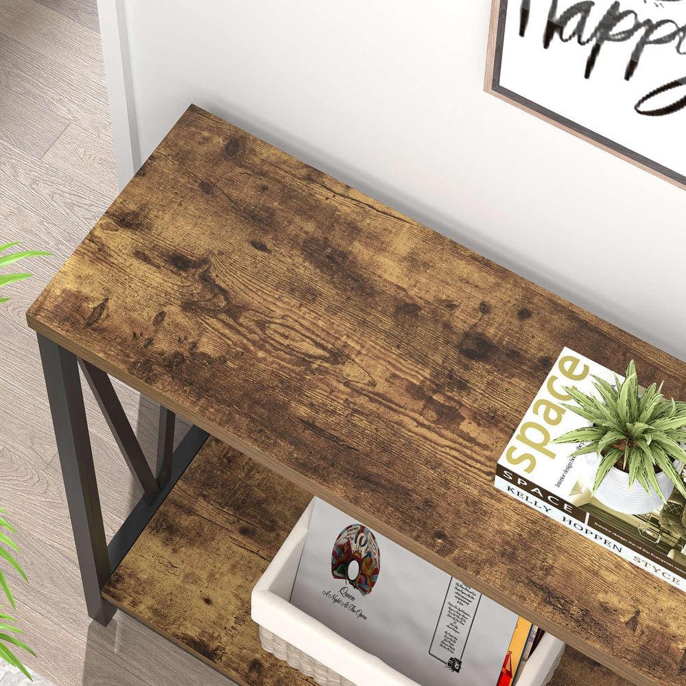 EXCEFUR Entryway Table, Narrow Sofa Console Tables Behind Couch, Modern Entry...