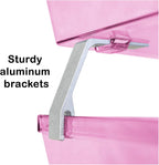 Acrimet Facility 2 Tier Letter Tray, Front Load, Letter Size/A4, Desktop File Organizer, Plastic (Clear Pink Color)