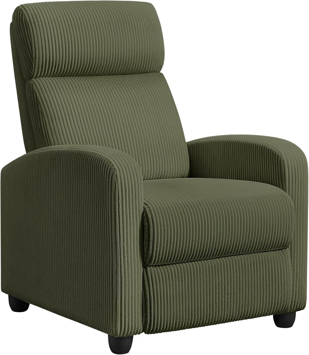 Yaheetech Recliner Chair with 3 Adjustable Angles Armchair Dark Green