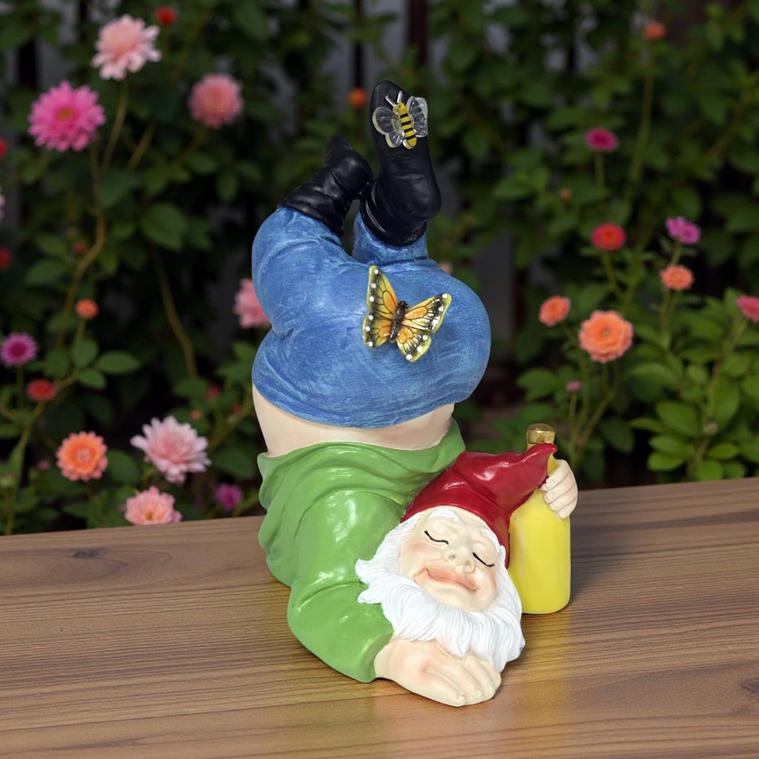 Gnome Hide a Key Outside Funny Dwarf Key Hider Outdoor Containers Box For House Spare Keys Secret Compartment Storage Yard Patio Lawn Ornament Decorations Christmas Garden Gifts