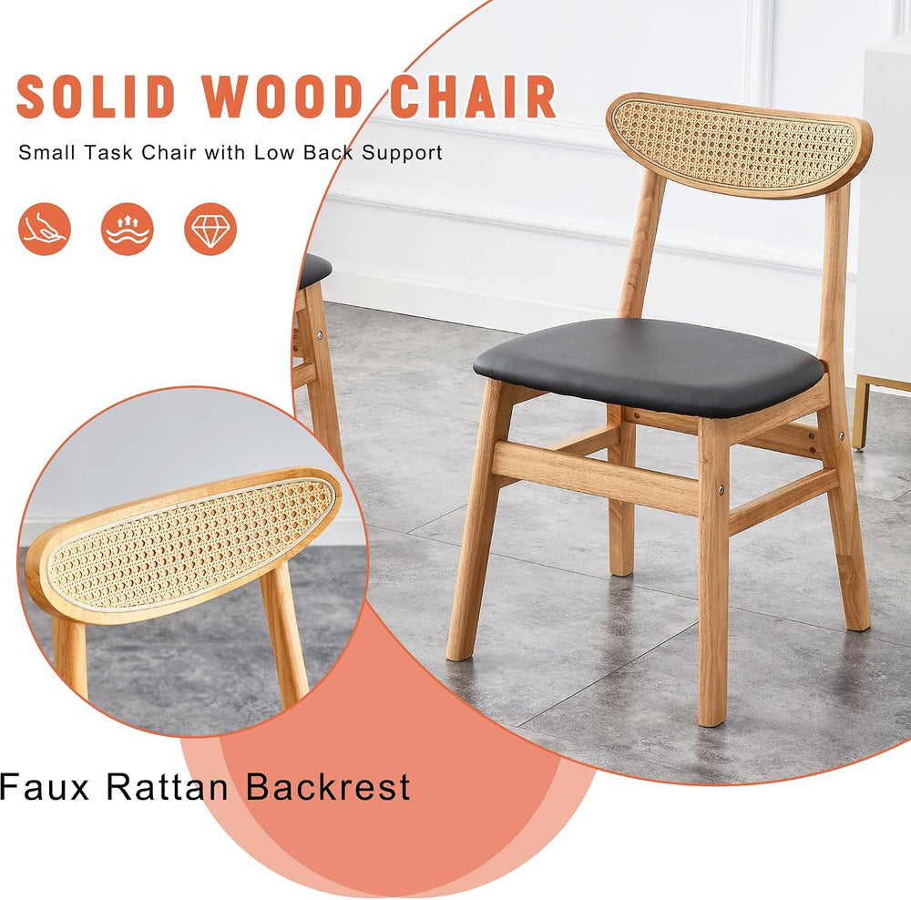 42" Round Dining Table Set for 6, Kitchen Table Chairs Set of 6 with Sto...