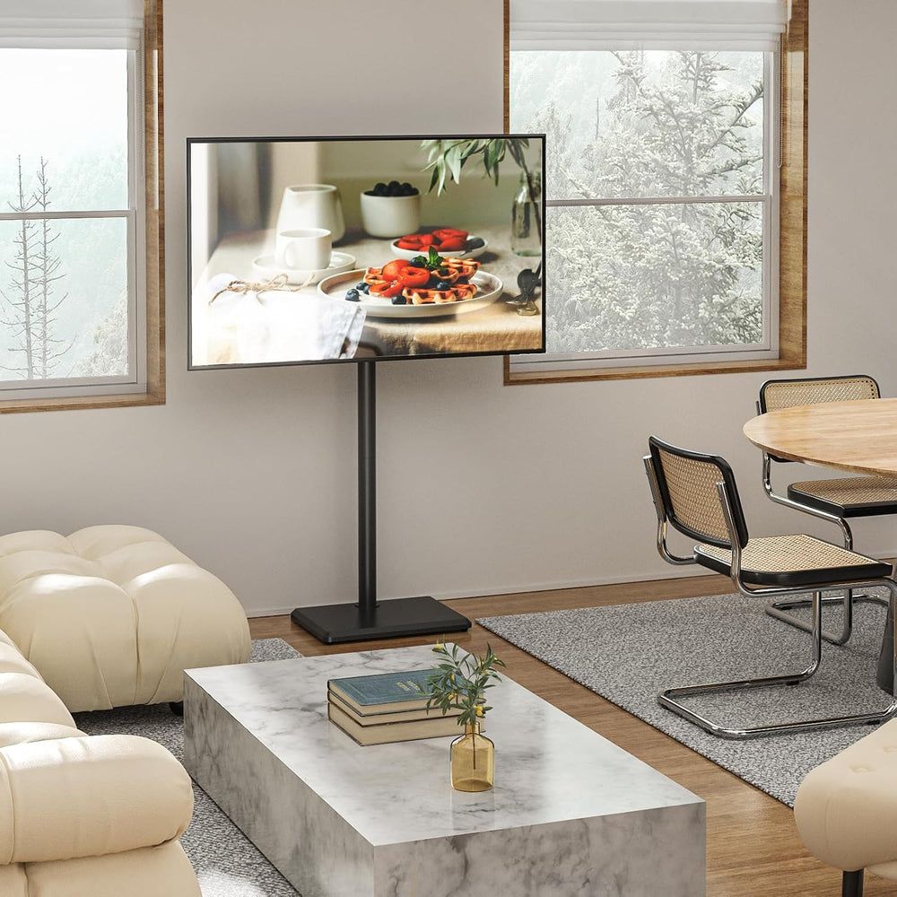 Rfiver Swivel Floor TV Stand for 32-65 Inch Flat Screen TVs | Height Adjustab...