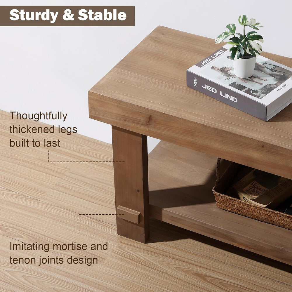 Solid Wood Bench - 42.5" Long Farmhouse Entryway Bench, Narrow End of Be...