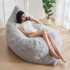 MAXYOYO 3 in 1 Bean Bag Chair, Giant Bean Bag Sofa Bed, Floor Couch with High-Density Foam Filling, Bean Bag Chair for Adult