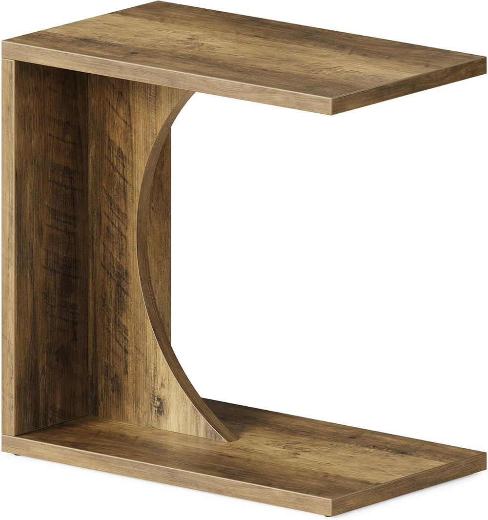 LITTLE TREE C Shaped End Table for Sofa & Bedroom - Small Side Table for ...