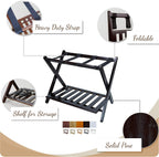 Casual Home Luggage Rack, Walnut (New)