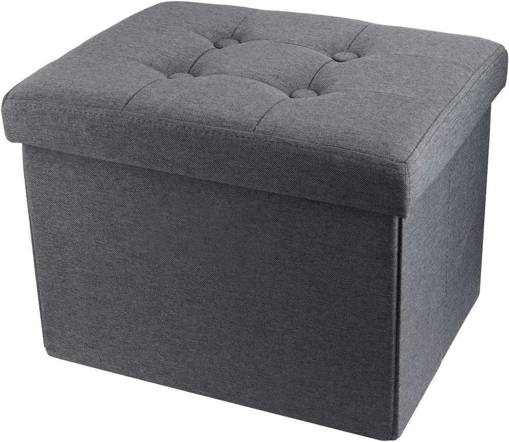ALASDO Storage Ottoman Footrest Stool Small Ottoman with Storage Foldable Ott...