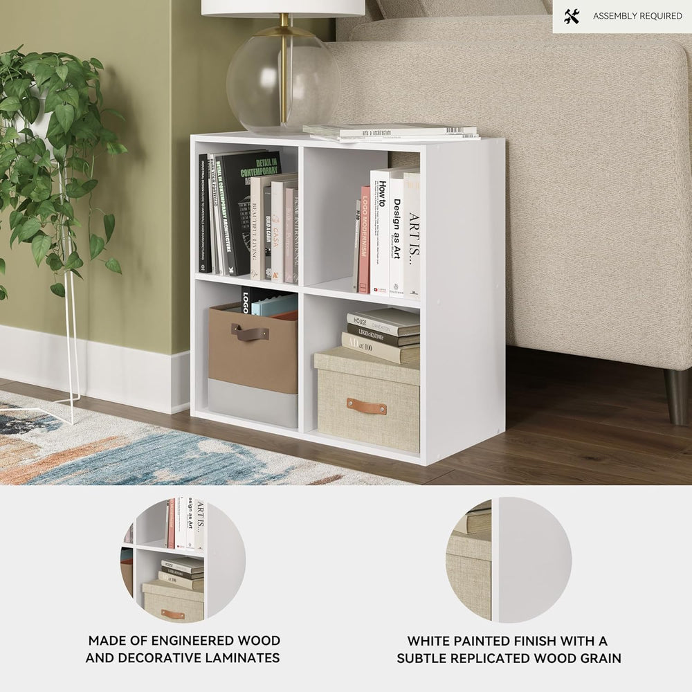 Signature Design by Ashley Onita Contemporary 4 Cube Organizer for Storage, F...