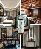 White, W19.5 X H44 Cm, Ceramic Umbrella Stand, Freestanding Decorative Vase, Wide-Mouth Design, Non-Slip Stable Base, for Home Decor, Family Use, and Living Rooms