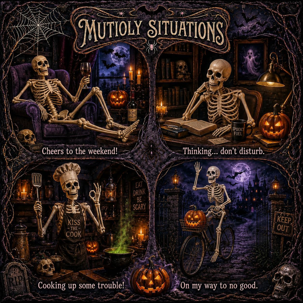 5.4 ft Posable Halloween Skeleton Decorations,Human Bones for Halloween Party...