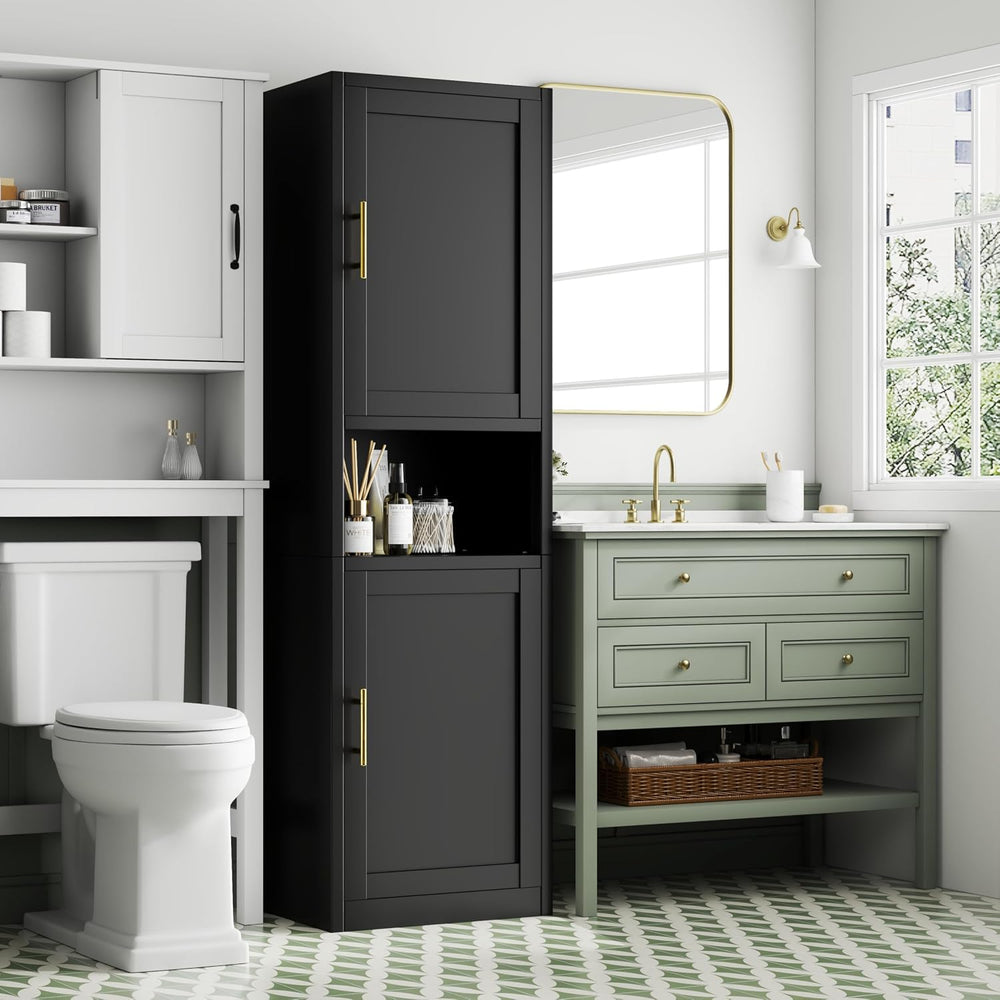 67" Tall Pantry Cabinet, Kitchen Pantry Storage Cabinet with Doors and S...