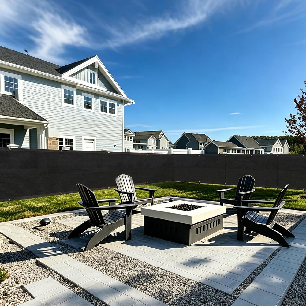 Kanagawa Privacy Screen Fence 4 x 50ft, 90% Blockage Screen, Black