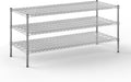 24" Deep x 60" Wide x 27" Height Wire Shelving Kit | 3-Tier | NSF Commercial Storage Rack Unit