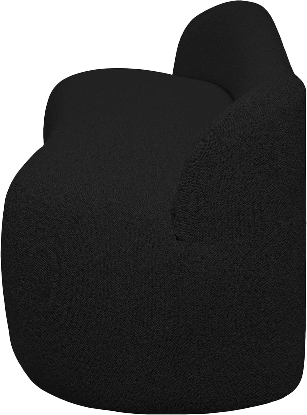Meridian Furniture 119Black Flair Collection Modern | Contemporary Boucle Fab...