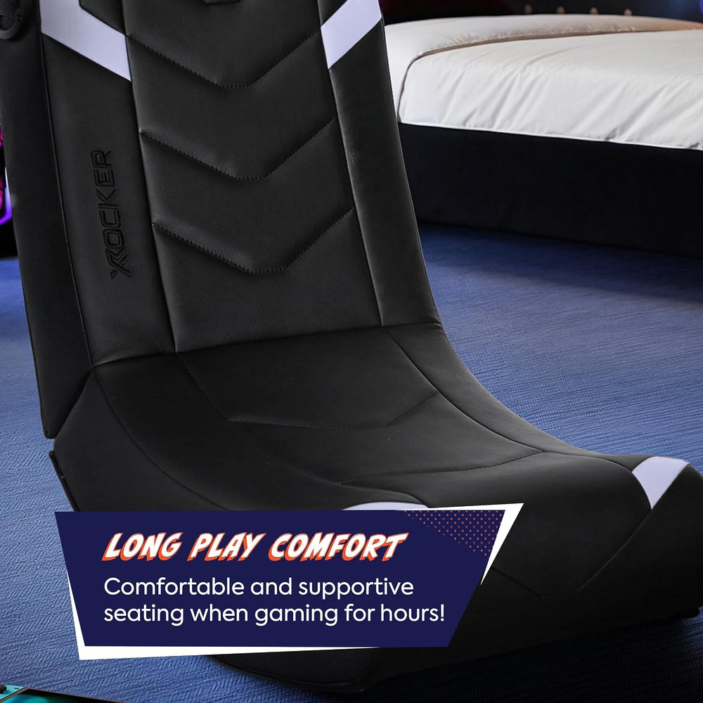X Rocker Video Gaming Floor Rocker Chair, Built-in Audio, Foldable, for Gamer...