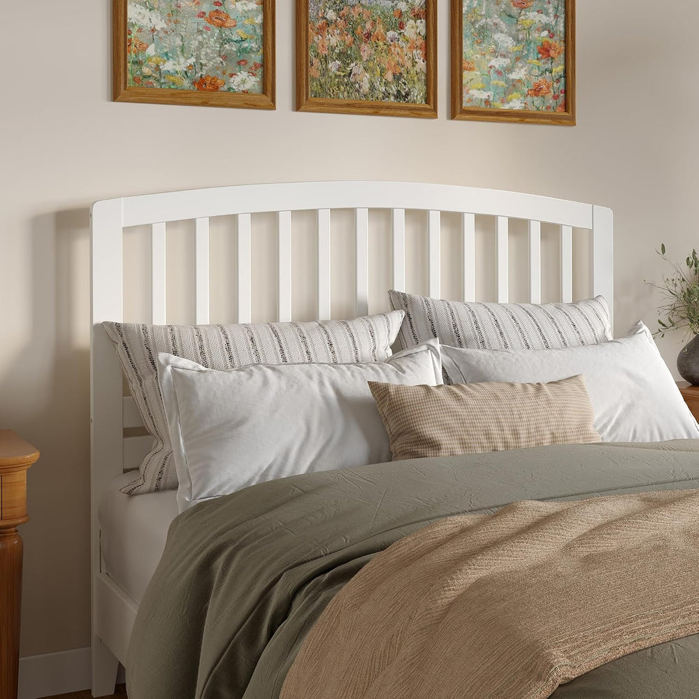 AFI, Richmond Slatted Queen Solid Wood Headboard, White