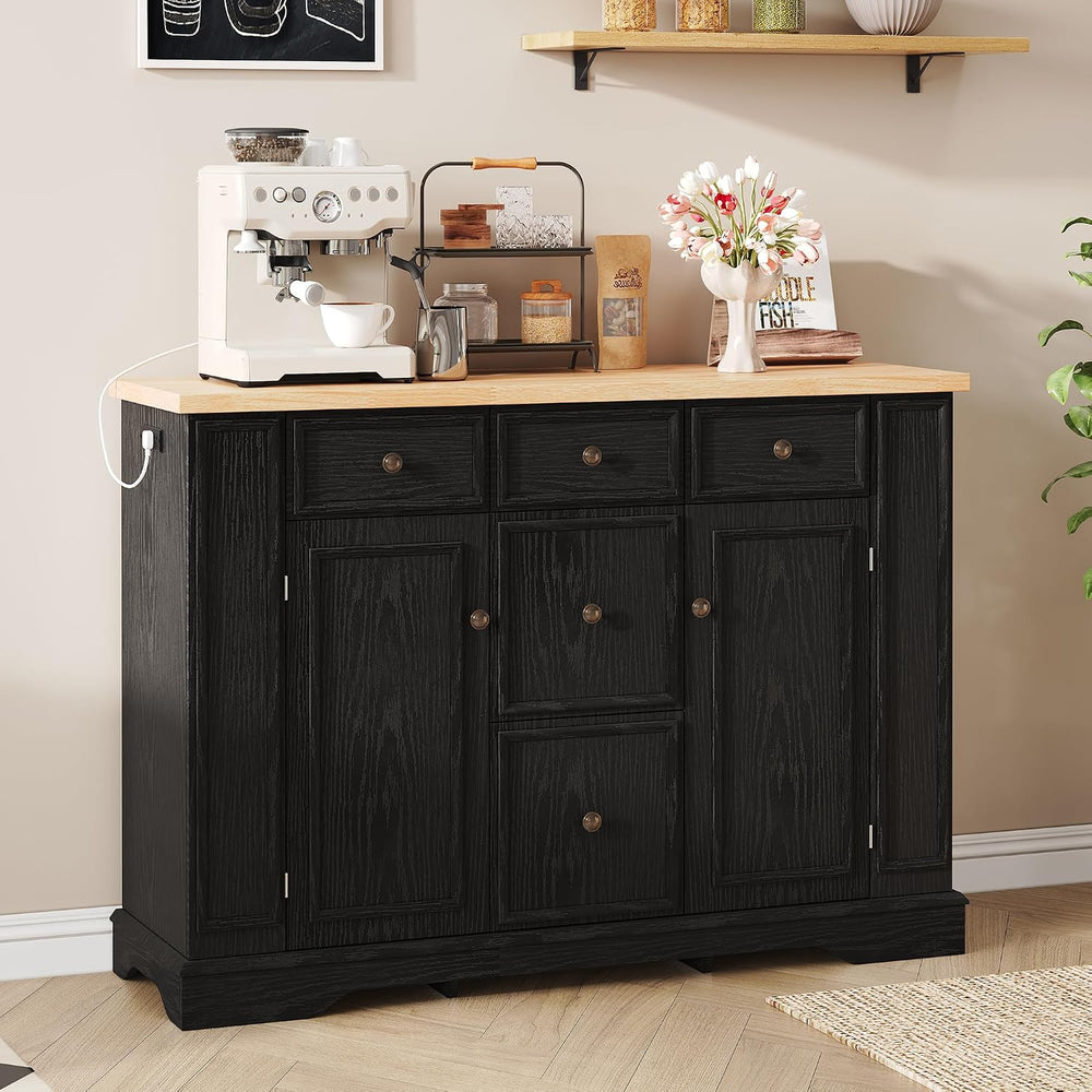 Merax Sideboard Buffet Cabinet with Storage, 51.2" Kitchen Console Table...