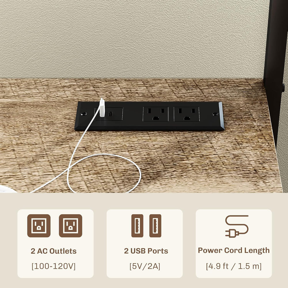 Microwave Stand for Kitchen Use Two AC Outlets, Ample Storage | Steel frame, ...