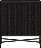 Henn&Hart Brighton Accent Cabinet, 28" Wide(15" D x 28" W x 32" H), Black
