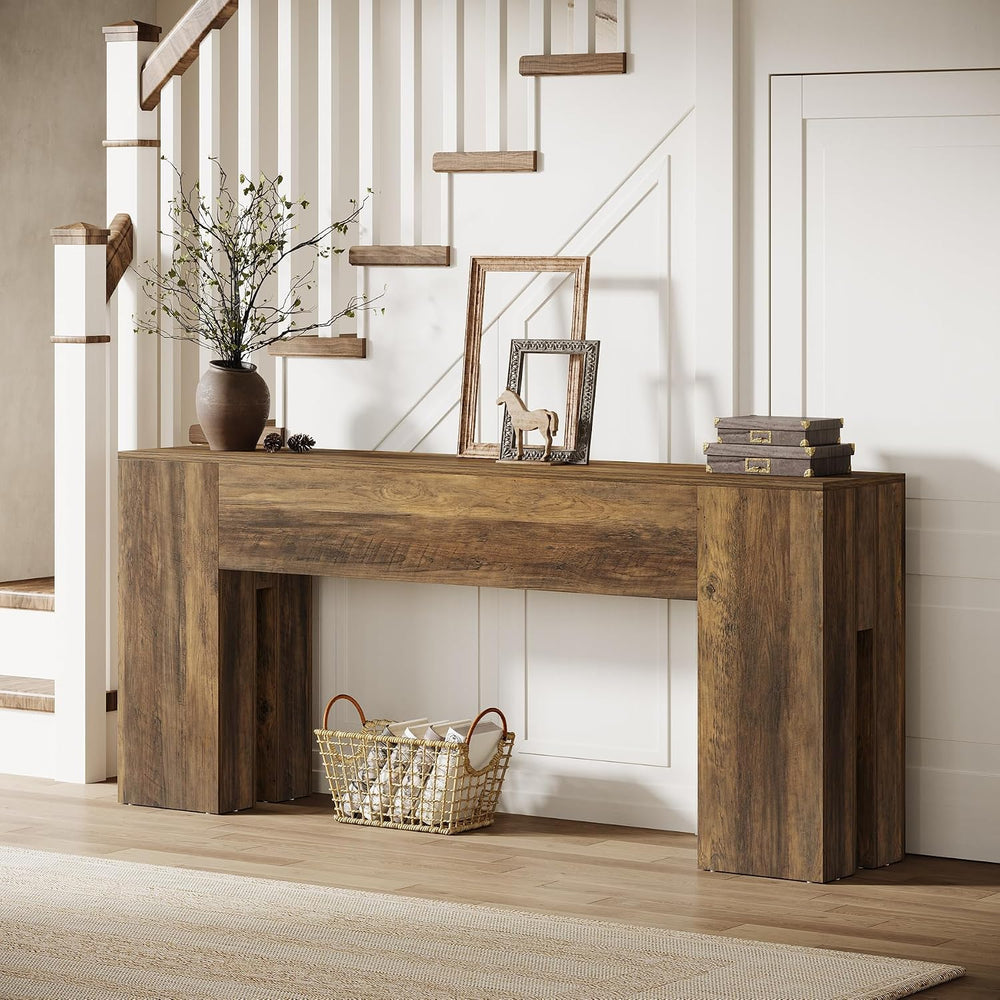 Tribesigns 71-Inch Long Console Table for Entryway, Farmhouse Sofa Console | ...