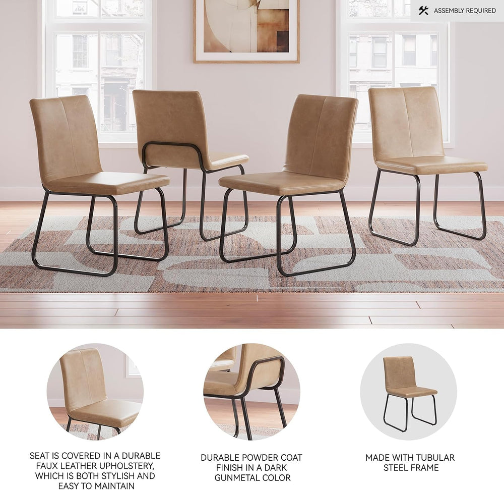 Signature Design by Ashley Pharwynn Casual Indoor Faux Leather Upholstered Ar...