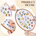 Yalikop Pin Display Board Fabric Enamel Pin Boards Wall Hanging Brooch Earrings Necklace Jewelry Holder Organizer Display Storage Back to School Gift for Home Summer Holiday(White,11.4" X 8.6",1)