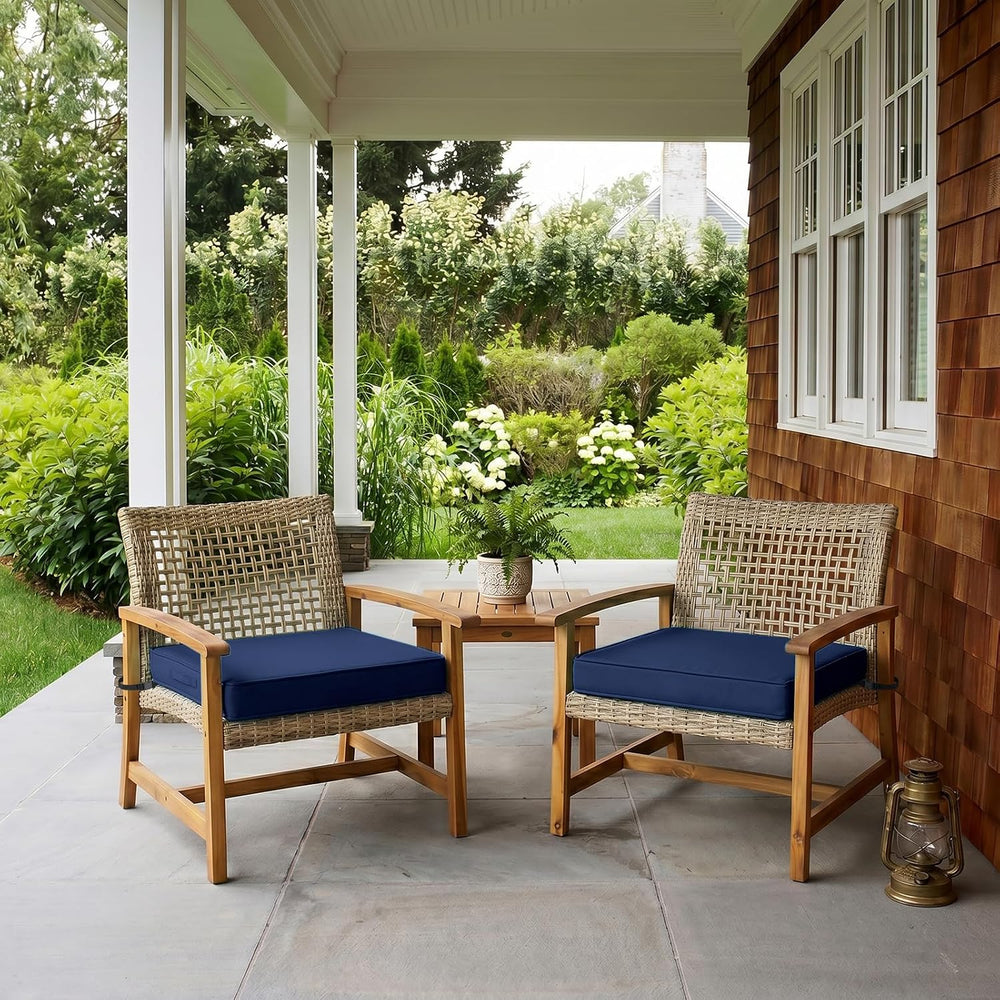 Outdoor Seat Cushions for Patio Furniture, 19x19 Inch Square Patio Chair Cush...