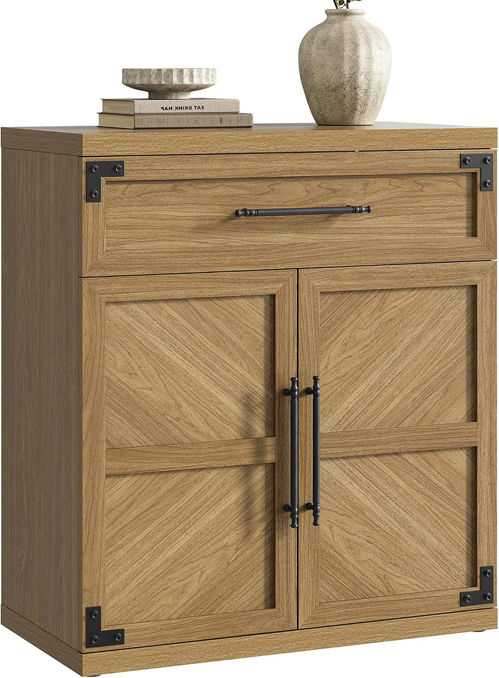 SICOTAS Buffet Cabinet with Drawer - Modern Sideboard Cabinet with Storage, W...
