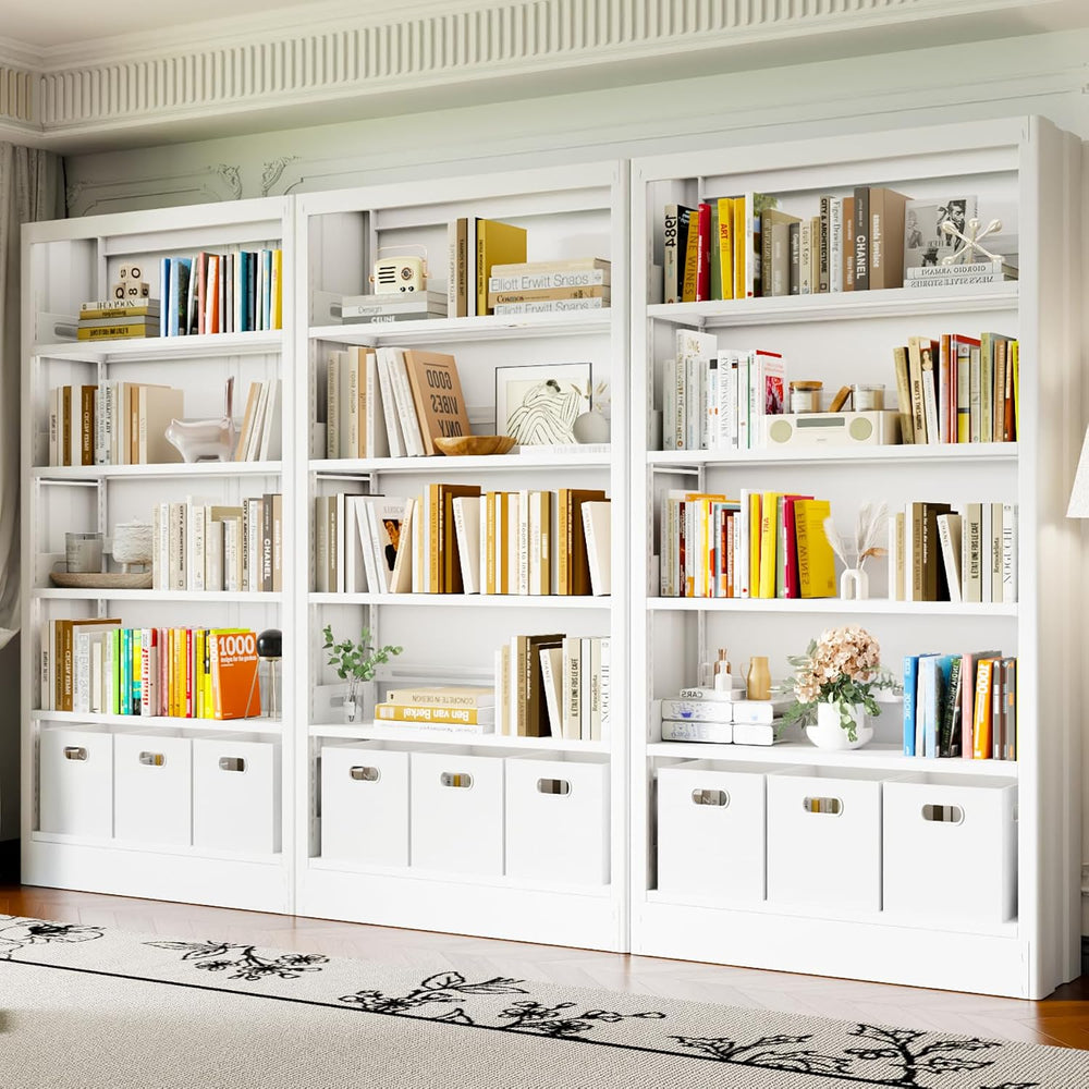70.9" H Metal Bookshelf, Adjustable Bookcase, 5-Tier Heavy Duty Bookshel...