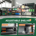 Letaya 6000LBS Storage Shelves Heavy Duty,79" W Garage Shelving Units, 4 Tier Adjustable Utility Rack Shelf,Large Metal Industrial Shelves,for Shop,Warehouse,Basement (79" W x 24" D x 79" H)