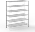24" Deep x 60" Wide x 74" Height Wire Shelving Kit | 6-Tier | NSF Commercial Storage Rack Unit