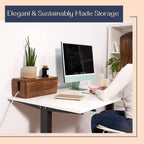Large Cable Management Box - Cable Organizer Box and Power Strip Box for Electrical Cord Management - Hide Desk Cord and Floor Cables - Wire Storage and Organization for Cords