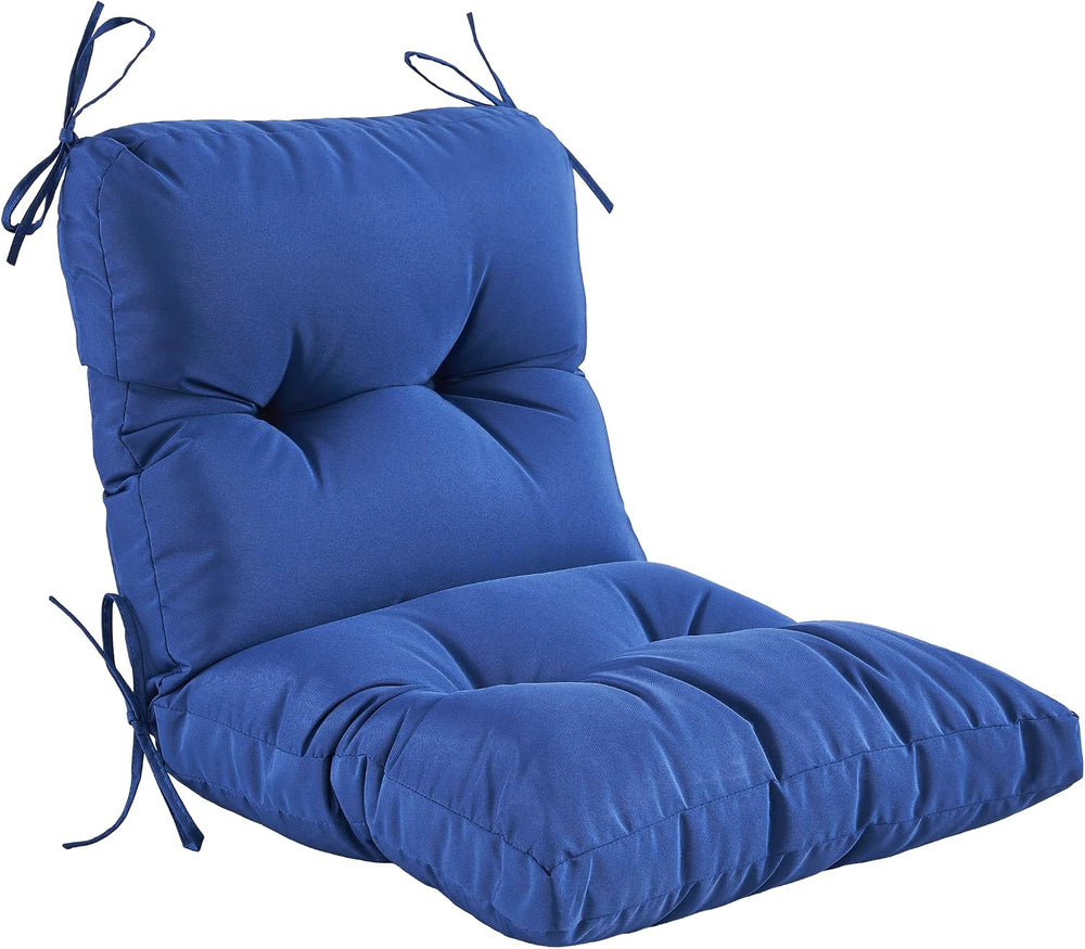 Outdoor Indoor Seat/Back Chair Tufted Cushion,All-Weather Patio Chair Cushion...