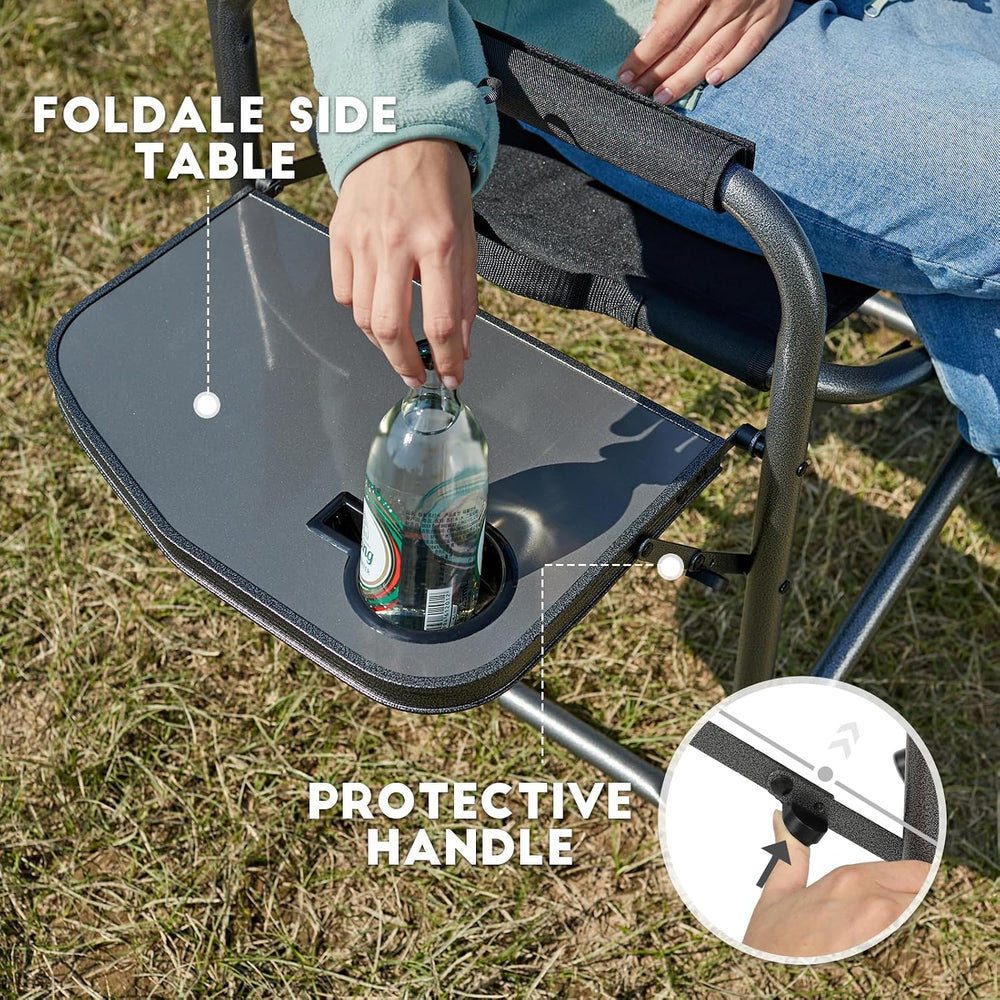 TIMBER RIDGE Aluminum Oversized Camping Chair, Support 400lbs | Lightweight D...