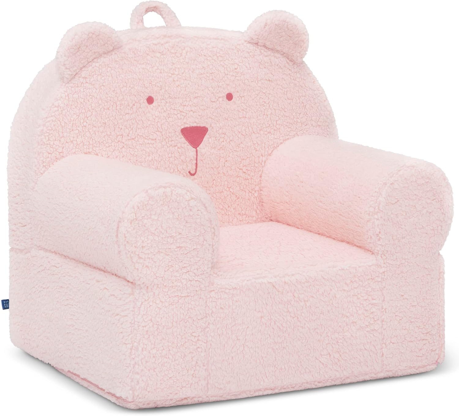 GAP babyGap Sherpa Bear Chair - Greenguard Gold Certified, Blush