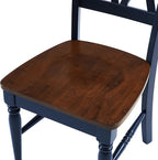 Crosley Furniture Shelby 7-Piece Traditional Dining Table Set for 6, Dinner Tables with Kitchen Chairs, Navy/Dark Cherry