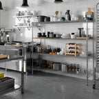 18" Deep x 72" Wide x 64" Height Wire Shelving Kit | 4-Tier | NSF Commercial Storage Rack Unit