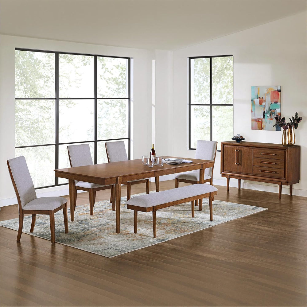 Signature Design by Ashley Dining Bench, 59" Backless Upholstered Wood |...