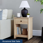 Sauder River Ranch Nightstand W/Drawer, Harvest Walnut Finish