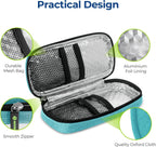 AUVON Insulin Pen Cooler Travel Case with 2 x 90g TSA Approved Ice Packs, Diabetic Medication Insulated Cooling Bag for Insulin Pens and Diabetic Supplies Storage