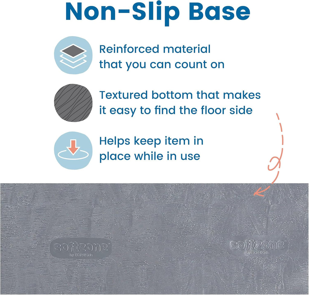 ECR4Kids SoftZone Toddler Modular Stool Seating Set, Classroom Furniture, Blue, 2-Pack