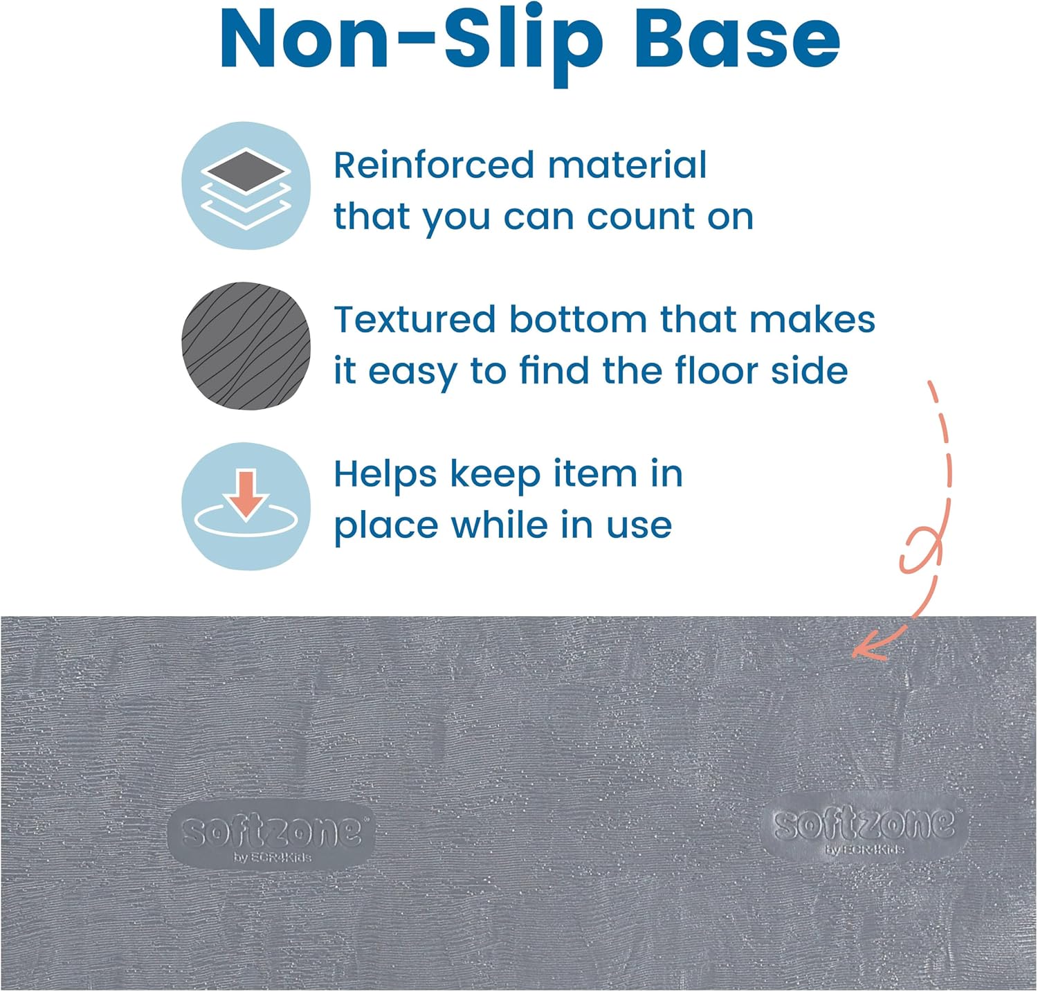 ECR4Kids SoftZone Toddler Modular Stool Seating Set, Classroom Furniture, Blue, 2-Pack