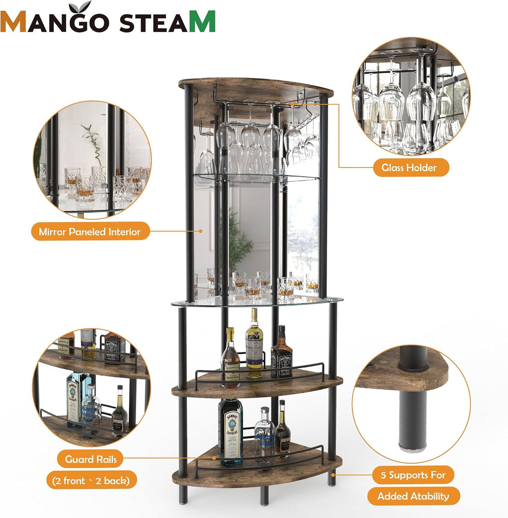 Mango Steam Contemporary Modern Home Entertainment Liquor Bar Catalina Table ...